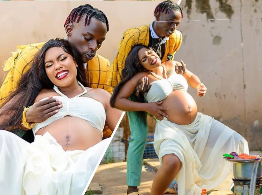 mikey-seems-2-funny,-bash-dazzle-in-hilarious-maternity-photoshoot-(photos)