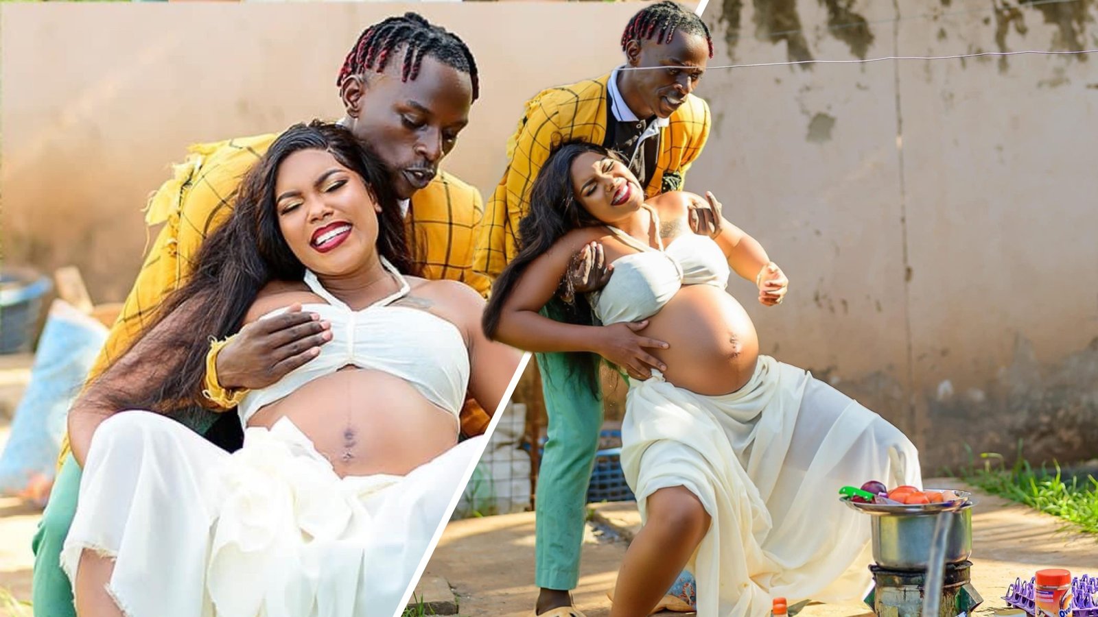 mikey-seems-2-funny,-bash-dazzle-in-hilarious-maternity-photoshoot-(photos)