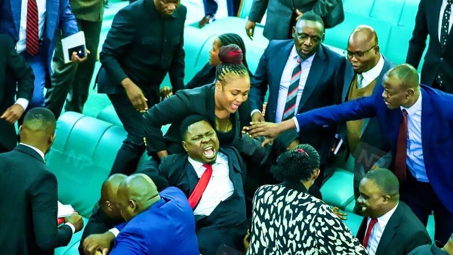 parliamentary-brawl:-mps-clash,-12-suspended